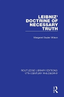 Book Cover for Leibniz' Doctrine of Necessary Truth by Margaret Dauler Wilson