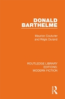 Book Cover for Donald Barthelme by Maurice Couturier, Régis Durand