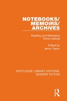 Book Cover for Notebooks/Memoirs/Archives by Jenny Taylor
