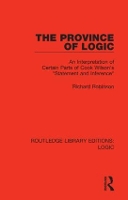 Book Cover for The Province of Logic by Richard Robinson