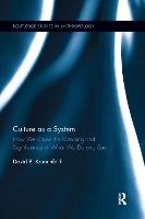 Book Cover for Culture as a System by David B. Kronenfeld