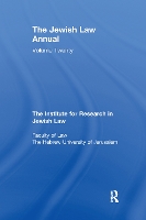 Book Cover for Jewish Law Annual Volume 20 by Berachyahu Lifshitz