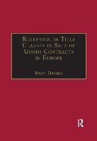 Book Cover for Retention of Title Clauses in Sale of Goods Contracts in Europe by Iwan Davies