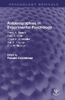 Book Cover for Autobiographies in Experimental Psychology by Ronald Gandelman