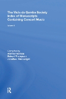 Book Cover for The Viola da Gamba Society Index of Manuscripts Containing Consort Music by Robert Thompson