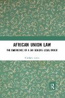 Book Cover for African Union Law by Olufemi Amao