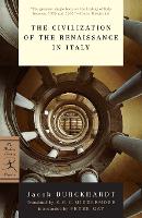 Book Cover for The Civilization of the Renaissance in Italy by Jacob Burckhardt, Peter Gay, Hajo Holborn