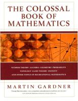 Book Cover for The Colossal Book of Mathematics by Martin Gardner