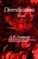 Book Cover for Diversifications by A. R. Ammons