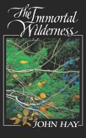 Book Cover for The Immortal Wilderness by John Hay