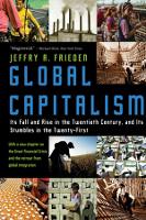 Book Cover for Global Capitalism by Jeffry A. (Harvard University) Frieden