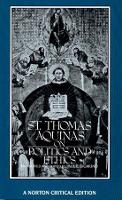 Book Cover for St. Thomas Aquinas on Politics and Ethics by Saint Thomas Aquinas