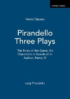 Book Cover for Pirandello Three Plays by Luigi Pirandello