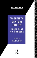 Book Cover for Twentieth-Century Poetry by Peter Verdonk