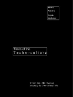 Book Cover for Times of the Technoculture by Kevin Robins, Frank (City University, London, UK) Webster