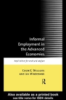 Book Cover for Informal Employment in Advanced Economies by Colin C. Williams, Jan Windebank