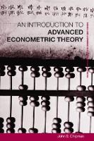 Book Cover for Advanced Econometric Theory by John University of Minnesota, USA Chipman