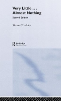 Book Cover for Very Little ... Almost Nothing by Simon Critchley