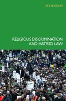 Book Cover for Religious Discrimination and Hatred Law by Neil Addison