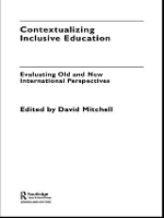 Book Cover for Contextualizing Inclusive Education by David Mitchell