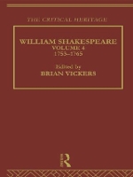 Book Cover for William Shakespeare by Brian Vickers
