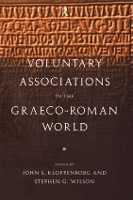 Book Cover for Voluntary Associations in the Graeco-Roman World by John S. Kloppenborg