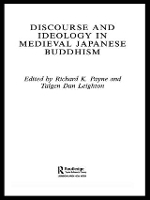 Book Cover for Discourse and Ideology in Medieval Japanese Buddhism by Richard K Payne