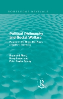 Book Cover for Political Philosophy and Social Welfare (Routledge Revivals) by Raymond Plant, Peter TaylorGooby, Harry Lessor