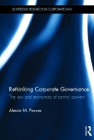 Book Cover for Rethinking Corporate Governance by Alessio Pacces