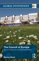 Book Cover for The Council of Europe by Martyn Royal Holloway, University of London, UK Bond