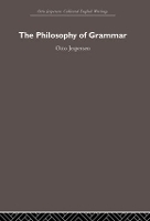 Book Cover for The Philosophy of Grammar by Otto Jespersen