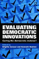Book Cover for Evaluating Democratic Innovations by Kenneth Newton