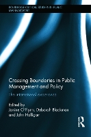 Book Cover for Crossing Boundaries in Public Management and Policy by Janine OFlynn