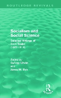 Book Cover for Socialism and Social Science (Routledge Revivals) by György Litván