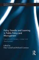 Book Cover for Policy Transfer and Learning in Public Policy and Management by Peter University of Tasmania, Australia Carroll