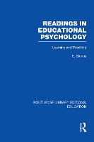 Book Cover for Readings in Educational Psychology by Edgar Stones