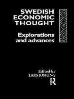 Book Cover for Swedish Economic Thought by Lars Jonung