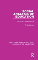 Book Cover for Social Analysis of Education by Philip Wexler