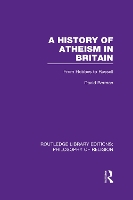 Book Cover for A History of Atheism in Britain by David Trinity College Dublin, Ireland Berman