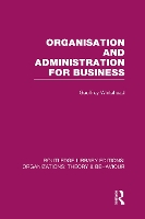 Book Cover for Organisation and Administration for Business (RLE: Organizations) by Geoffrey Whitehead