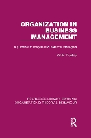 Book Cover for Organization in Business Management (RLE: Organizations) by Walter Puckey