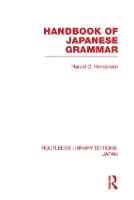 Book Cover for Handbook of Japanese Grammar by Harold Henderson