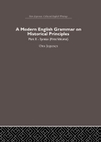 Book Cover for A Modern English Grammar on Historical Principles by Otto Jespersen