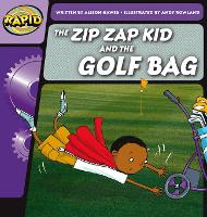 Book Cover for The Zip Zap Kid and the Golf Bag by Alison Hawes, Andrew Rowland