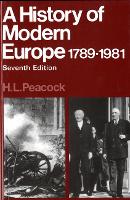 Book Cover for Hist Modern Europe 1789-1981 by H.L. Peacock