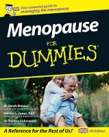 Book Cover for Menopause For Dummies by Dr. Sarah Brewer, Marcia L., PhD. Jones, Theresa Eichenwald