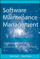 Book Cover for Software Maintenance Management by Alain Université du Québec April, Alain Université du Québec Abran