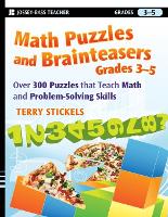 Book Cover for Math Puzzles and Brainteasers, Grades 3-5 by Terry Stickels