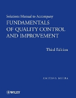 Book Cover for Fundamentals of Quality Control and Improvement, Solutions Manual by Amitava (Auburn University) Mitra