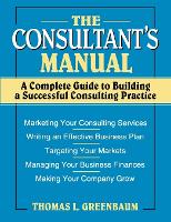 Book Cover for The Consultant's Manual by Thomas L. Greenbaum